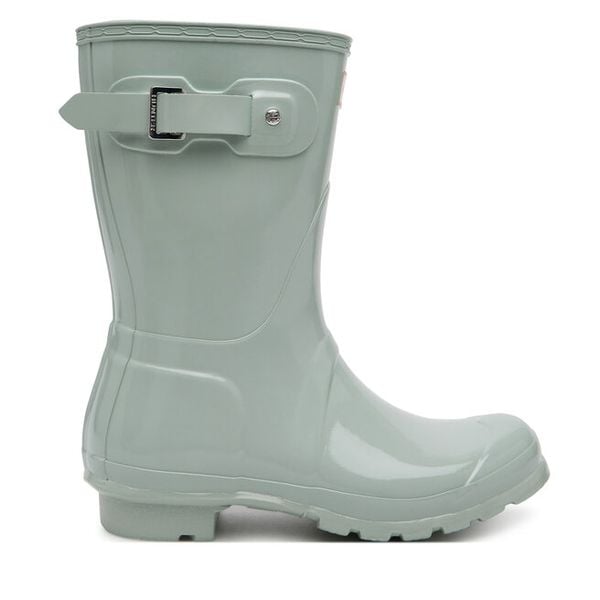 Kalosze Hunter. Niebieskie kalosze Hunter, bez wzorów. Za 279,99 zł.