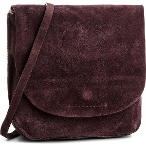Torebka CLARKS - Tallow Rosa 261347230 Aubergine Suede. Fioletowe listonoszki marki Clarks, ze skóry. W wyprzedaży za 199,00 zł.