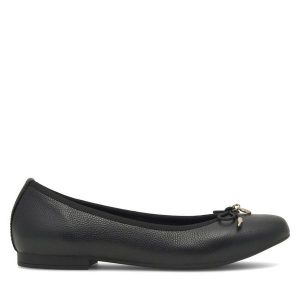 Baleriny Lasocki. Czarne balerinki Lasocki, bez wzorów, bez obcasa, bez zapięcia. Za 149,99 zł.