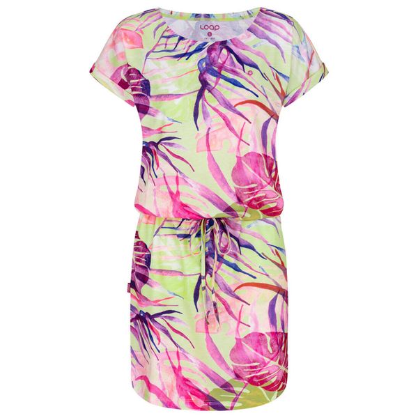 Sukienka damska Loap Anuma S. Czerwone sukienki ZOOPLEMENTS, na lato, s, bez wzorów, sportowe, bez kołnierzyka, bez ramiączek, sportowe. Za 161,99 zł.