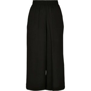 Spodnie Damskie Z Szerokimi Nogawkami Z Wiskozy. Czarne spodnie dresowe Urban Classics, s, bez wzorów, z wiskozy. Za 137,99 zł.