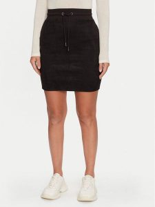 Guess Spódnica mini W2BD47 KAUJ2 Czarny Regular Fit. Czarne spódnice Guess, xs, z aplikacjami, z syntetyku, mini. Za 149,99 zł.