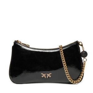 Torebka PINKO. Czarne torebki klasyczne Pinko, bez wzorów, bez dodatków. Za 639,99 zł.