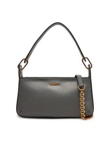 DKNY Torebka R44EKI56 Szary. Szare torebki klasyczne DKNY, bez wzorów, ze skóry, bez dodatków. Za 629,99 zł.