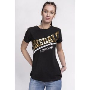 Koszulka damska Lonsdale Lanrick. Czarne koszulki sportowe Lonsdale, bez wzorów, bez ramiączek. Za 184,00 zł.