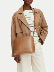 MEXX Torebka MEXX-S-008-07 Brązowy jasny. Brązowe listonoszki Mexx, bez wzorów, ze skóry, bez dodatków. Za 179,99 zł.