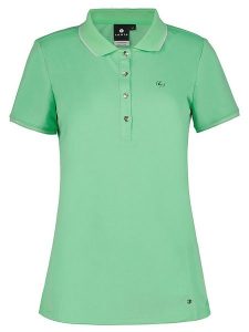LUHTA Koszulka "Kivimaa" w kolorze zielonym rozmiar: XL. Zielone bluzki Luhta, xl, bez wzorów, bez kołnierzyka, bez ramiączek. Za 87,81 zł.