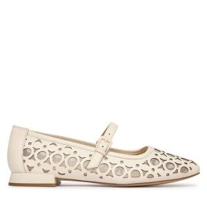 Baleriny Caprice. Brązowe balerinki Caprice, bez wzorów, bez obcasa, bez zapięcia. Za 399,99 zł.