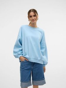Vero Moda Bluza w kolorze błękitnym rozmiar: S. Niebieskie bluzy Vero Moda, s, bez wzorów, z bawełny, bez kaptura. Za 74,81 zł.