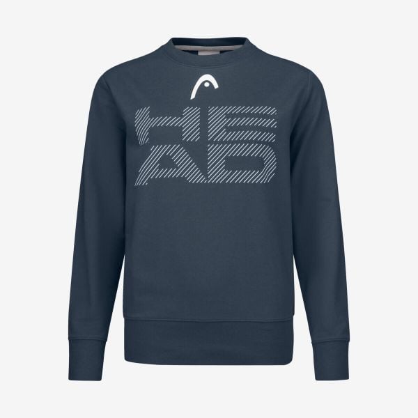 Bluza damska Rally Sweatshirt. Niebieskie bluzy Head, xl, bez wzorów, z bawełny, bez kaptura. W wyprzedaży za 161,00 zł.