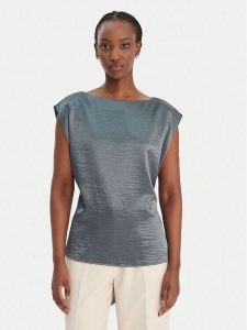 Guess Bluzka W6RH19 W2612 Zielony Regular Fit. Zielone bluzki Guess, s, z aplikacjami, z syntetyku, bez kołnierzyka, bez ramiączek. Za 349,99 zł.