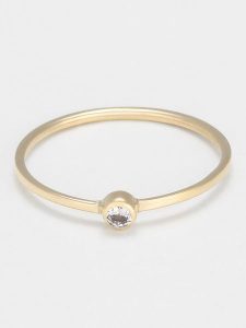 OR ÉCLAT Złoty pierścionek "Eddey" z cyrkonią rozmiar: 56. Żółte pierścionki OR ÉCLAT, z cyrkonią, złote. Za 347,99 zł.