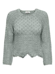 ONLY Sweter w kolorze beżowym rozmiar: S. Brązowe swetry oversize ONLY, s, bez wzorów, ze splotem, bez ramiączek. Za 83,22 zł.