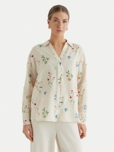 Vero Moda Koszula Josie 10315150 Beżowy Oversize. Brązowe koszule Vero Moda, s, bez wzorów, z wiskozy, bez kołnierzyka, bez ramiączek. Za 169,99 zł.