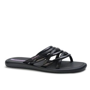 Klapki damskie Ipanema 83606 MEUSOL SLIDE FEM. Czarne klapki Ipanema, bez wzorów, z materiału, bez obcasa. Za 55,00 zł.