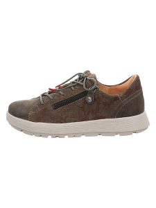 Think! Skórzane sneakersy w kolorze brązowym rozmiar: 38,5. Brązowe trampki Think, bez wzorów, bez zapięcia. Za 337,95 zł.