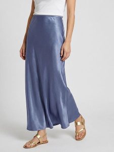 MOSS COPENHAGEN Spódnica "Nicolette" w kolorze niebieskim rozmiar: XL. Niebieskie spódnice Moss Copenhagen, xl, bez wzorów, maxi. Za 115,24 zł.