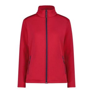 Damska rozciągliwa polarowa bluza z zamkiem CMP. Czerwone bluzy CMP, na zimę, bez wzorów, z polaru, bez kaptura. Za 340,00 zł.