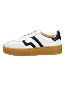 GANT Footwear Skórzane sneakersy "Cuzmani" w kolorze białym rozmiar: 36. Białe trampki GANT Footwear, bez wzorów, bez zapięcia. Za 374,19 zł.