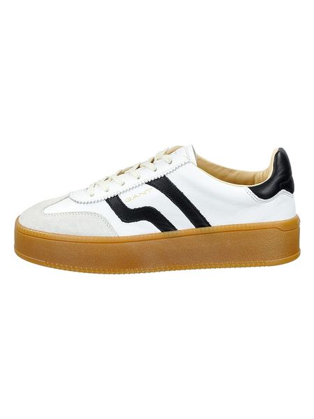 GANT Footwear Skórzane sneakersy "Cuzmani" w kolorze białym rozmiar: 40. Białe trampki GANT Footwear, bez wzorów, bez zapięcia. Za 396,88 zł.
