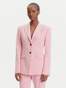 HUGO Marynarka Asmalla-1 50533901 Różowy Slim Fit. Czerwone marynarki i żakiety Hugo, bez wzorów, z syntetyku. Za 519,99 zł.