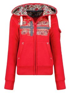 Geographical Norway Bluza "Fabeaute" w kolorze czerwonym rozmiar: S. Czerwone bluzy Geographical Norway, s, bez wzorów, bez kaptura. Za 122,96 zł.