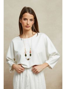 Plume Sweter "Adam" w kolorze białym rozmiar: M. Białe swetry oversize Plume, m, bez wzorów, bez ramiączek. Za 140,53 zł.