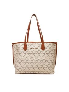 Valentino Torebka Lady Re VBS8GT02 Biały. Białe shopper bag Valentino, bez wzorów, ze skóry, bez dodatków. Za 369,99 zł.
