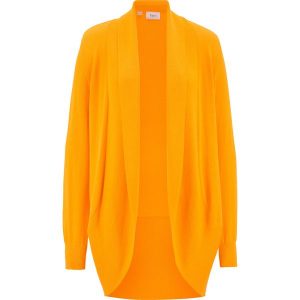 Sweter bez zapięcia. Niebieskie kardigany bonprix. Za 114,99 zł.