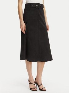 Rinascimento Spódnica z imitacji skóry CFC0127915003 Czarny Regular Fit. Czarne spódnice Rinascimento, xs, bez wzorów, ze skóry. Za 321,99 zł.