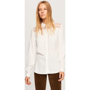 Koszula - Kremowy. Koszule marki Reserved. W wyprzedaży za 39,99 zł.