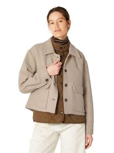 Ilse Jacobsen Kurtka przejściowa w kolorze beżowym rozmiar: 36. Brązowe kurtki Ilse Jacobsen, bez wzorów, z wełny, bez kaptura. Za 173,99 zł.