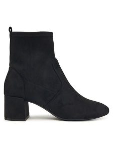 Aldo Botki Tirgus 13805866 Czarny. Czarne botki ALDO, bez wzorów, z materiału, bez obcasa, na słupku, bez zapięcia. Za 299,99 zł.