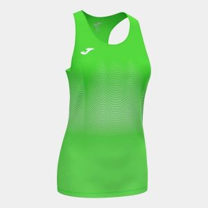 Tank top do biegania damski Joma Elite VII bez rękawów. Białe topy JOMA, xl, bez wzorów, bez kołnierzyka, bez ramiączek. W wyprzedaży za 105,95 zł.