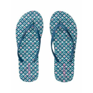 Japonki plażowe damskie Protest Prtflorine. Niebieskie klapki Protest, bez wzorów, bez obcasa. Za 82,99 zł.