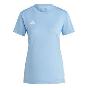 Koszulka damska adidas Tabela 23 Jersey. Białe bluzki Arena, m, bez wzorów, z jersey, sportowe, bez kołnierzyka, bez ramiączek. Za 65,00 zł.