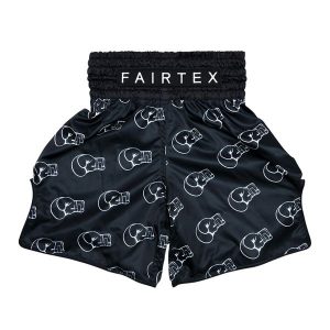 Spodenki bokserskie Fairtex Boxing Trunks BT2006 "Motif". Czarne szorty FAIRTEX, bez wzorów, sportowe. Za 279,99 zł.