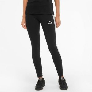 Damskie legginsy Puma Iconic T7 MR. Czarne legginsy Puma, bez wzorów. Za 143,30 zł.