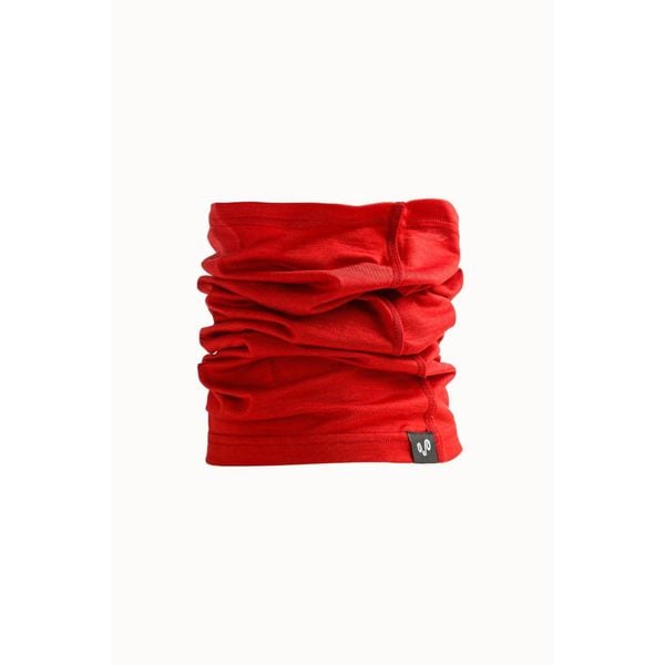 Komin na szyję trekkingowy wielofunkcyjny Woolona Merino. Czerwone szaliki WOOLONA, bez wzorów, z wełny. W wyprzedaży za 117,00 zł.