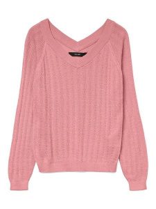 Vero Moda Sweter w kolorze jasnoróżowym rozmiar: XL. Różowe swetry oversize Vero Moda, xl, bez wzorów, bez ramiączek. Za 92,21 zł.