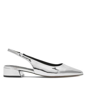 Baleriny Nine West. Szare balerinki Nine West, bez wzorów, bez obcasa, bez zapięcia. Za 199,99 zł.