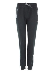 Peak Mountain Spodnie dresowe "Anoe" w kolorze czarnym rozmiar: L. Czarne spodnie dresowe Peak Mountain, l, z aplikacjami, z dresówki. Za 130,99 zł.