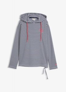Bluza z materiału interlock z bawełny organicznej. Szare bluzy bonprix, bez wzorów, z bawełny. Za 129,99 zł.