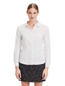 CARTOON Bluzka w kolorze białym rozmiar: 42. Białe bluzki Cartoon, bez wzorów, z bawełny, bez kołnierzyka, bez ramiączek. Za 61,31 zł.