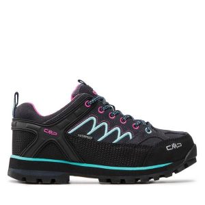 Trekkingi CMP. Czarne buty sportowe CMP, bez wzorów, bez zapięcia, trekkingowe. Za 299,99 zł.