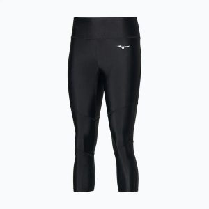 Legginsy do biegania damskie Mizuno Core 3/4. Czarne legginsy Mizuno, bez wzorów, z elastanu. Za 119,99 zł.