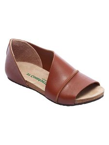 Comfortfusse Skórzane baleriny w kolorze brązowym rozmiar: 40. Brązowe balerinki Comfortfüße, bez wzorów, ze skóry, z otwartym noskiem, bez obcasa, bez zapięcia. Za 188,40 zł.