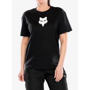 Koszulka damska Fox Head Basic Tee. Czarne koszulki sportowe FOX, bez wzorów, bez ramiączek. Za 119,99 zł.