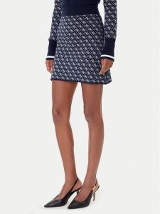 Guess Spódnica ołówkowa W5BD81 Z3JD2 Granatowy Slim Fit. Niebieskie spódnice Guess, xl, z aplikacjami, z syntetyku. Za 209,99 zł.