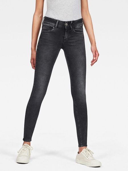 G-Star Dżinsy - Super Skinny fit - w kolorze szarym rozmiar: W28/L30. Szare jeansy G-Star, z aplikacjami. Za 326,45 zł.